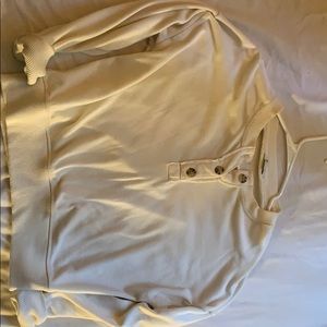 Buttoned cream sweater